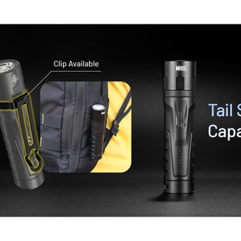Nitecore MH15 USB-C Rechargeable Power Bank LED Flashlight - 2000 Lumens - Luminus SST40 - Uses Built-in 5000mAh Li-ion Battery Pack