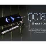 Nitecore MH15 USB-C Rechargeable Power Bank LED Flashlight - 2000 Lumens - Luminus SST40 - Uses Built-in 5000mAh Li-ion Battery Pack