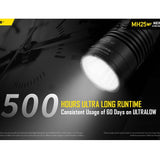 Nitecore MH25-V2 Dual Fuel Long Range USB-C Rechargeable LED Flashlight - 1300 Lumens - Includes 1 x 21700