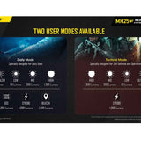 Nitecore MH25-V2 Dual Fuel Long Range USB-C Rechargeable LED Flashlight - 1300 Lumens - Includes 1 x 21700