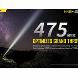 Nitecore MH25-V2 Dual Fuel Long Range USB-C Rechargeable LED Flashlight - 1300 Lumens - Includes 1 x 21700