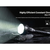 Nitecore MH40 Pro LED Flashlight - 3500 Lumens - NiteLab Uhi 40 Max - Includes 1 x NBP100R Li-ion Battery Pack