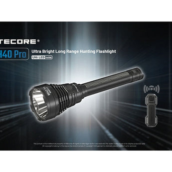 Nitecore MH40 Pro LED Flashlight - 3500 Lumens - NiteLab Uhi 40 Max - Includes 1 x NBP100R Li-ion Battery Pack