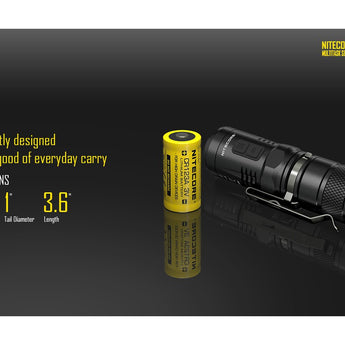 Nitecore Multitask MT10C LED Flashlight Kit - CREE XM-L2 U2 LED - 920 Lumens - Includes 1 x CR123A and 1 x LMA1 Helmet Clip