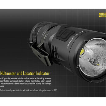 Nitecore Multitask MT10C LED Flashlight Kit - CREE XM-L2 U2 LED - 920 Lumens - Includes 1 x CR123A and 1 x LMA1 Helmet Clip