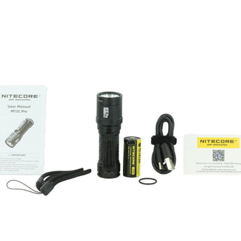 Nitecore Multitask MT1C Pro LED Flashlight - NiteLab UHi 20 - 1000 Lumens - Includes 1 x 18350 with Built-in USB-C Charging Port