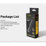 Nitecore MT2C Pro LED Flashlight - Uhi 20 - 1800 Lumens - Includes 1 x 18650 with USB-C Charging Port