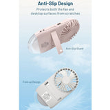 Nitecore NEF02 Multi-Purpose Rechargeable Pocket Fan - Uses Built-in 1200mAh Li-ion Battery Pack - White or Pink