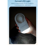 Nitecore NEF02 Multi-Purpose Rechargeable Pocket Fan - Uses Built-in 1200mAh Li-ion Battery Pack - White or Pink