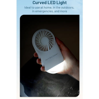 Nitecore NEF02 Multi-Purpose Rechargeable Pocket Fan - Uses Built-in 1200mAh Li-ion Battery Pack - White or Pink