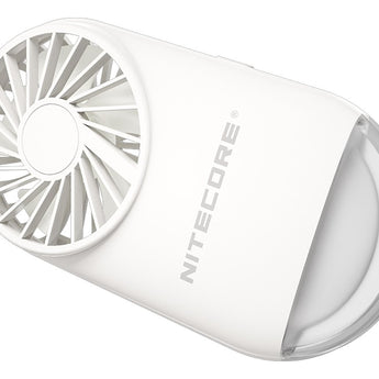 Nitecore NEF02 Multi-Purpose Rechargeable Pocket Fan - Uses Built-in 1200mAh Li-ion Battery Pack - White or Pink