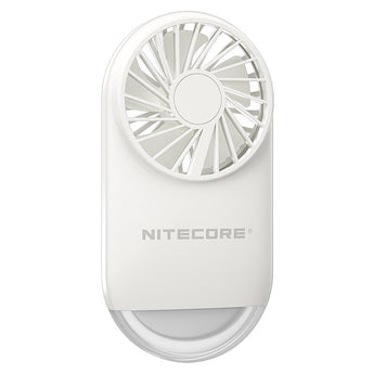 Nitecore NEF02 Multi-Purpose Rechargeable Pocket Fan - Uses Built-in 1200mAh Li-ion Battery Pack - White or Pink