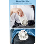 Nitecore NEF02 Multi-Purpose Rechargeable Pocket Fan - Uses Built-in 1200mAh Li-ion Battery Pack - White or Pink