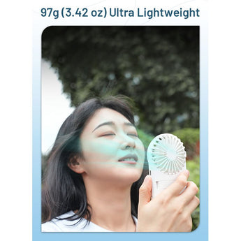 Nitecore NEF02 Multi-Purpose Rechargeable Pocket Fan - Uses Built-in 1200mAh Li-ion Battery Pack - White or Pink