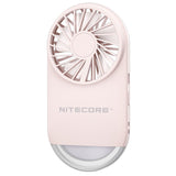 Nitecore NEF02 Multi-Purpose Rechargeable Pocket Fan - Uses Built-in 1200mAh Li-ion Battery Pack - White or Pink