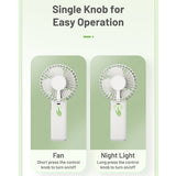 Nitecore NEF03 Rechargeable Handheld Fan - Uses Built-in 3600mAh Li-ion Battery Pack - White or Pink