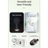 Nitecore NEF03 Rechargeable Handheld Fan - Uses Built-in 3600mAh Li-ion Battery Pack - White or Pink