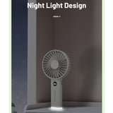 Nitecore NEF03 Rechargeable Handheld Fan - Uses Built-in 3600mAh Li-ion Battery Pack - White or Pink