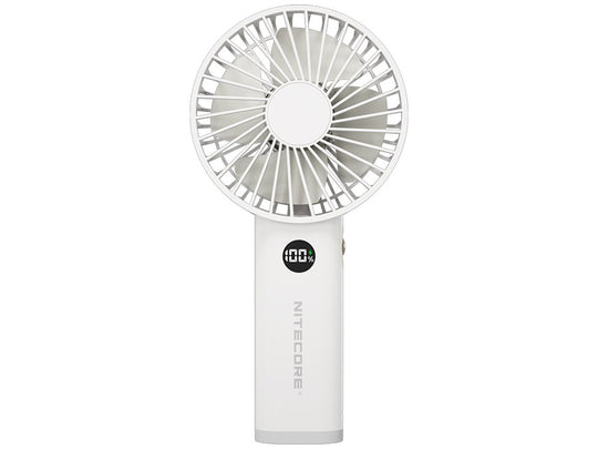 Nitecore NEF03 Rechargeable Handheld Fan - Uses Built-in 3600mAh Li-ion Battery Pack - White or Pink