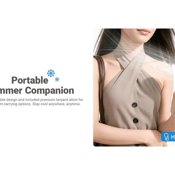 Nitecore NEF03 Pro USB-C Rechargeable Handheld Fan - Uses Built-in 4000mAh Li-ion Battery Pack - White or Blue