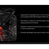 Nitecore NF20 Filters for Flashlights with 19.7mm Head Diameters - Red, Blue, or Green