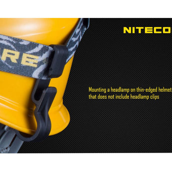Nitecore NHC10 Helmet Clip - Comes in Various Quantities