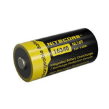 Nitecore NL169 RCR123A / 16340 950mAh 3.6V Protected Lithium Ion (Li-ion) Button Top Battery