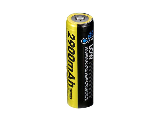 Nitecore NL1829-LTP 18650 2900mAh 3.6V Low Temperature Protected 4A Lithium Ion (Li-ion) Button Top Battery - Blister Pack