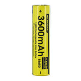 Nitecore NL1836R 18650 3600mAh 3.6V Protected Lithium Ion (Li-ion) Button Top Battery with Built In USB-C Charging Port