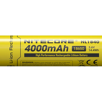 Nitecore NL1840 Li-Ion Battery