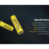 Nitecore NL1840 Li-Ion Battery