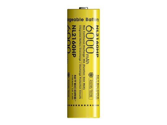 Nitecore NL2160HP 21700 6000mAh 3.6V Protected Lithium Ion (Li-ion) Button Top Battery