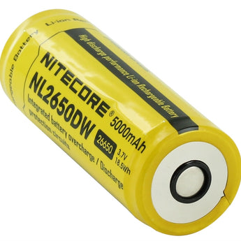 Nitecore NL2650DW 26650 5000mAh 3.7V Protected Lithium-Ion (Li-ion) Custom Battery for R40 Flashlight