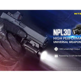 Nitecore NPL30 LED Weapon Light - 1200 Lumens - CREE XP-G3 - Includes 2 x CR123A