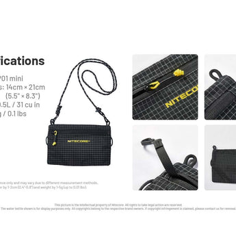 Nitecore NPP01 Outdoor Sacoche Bag - Large or Mini