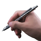 Nitecore NTP48 Titanium Alloy Mechanical Pencil - Matte Black and Gloss Silver