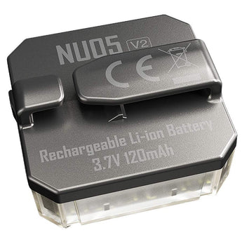 Nitecore NU05-V2 USB-C Rechargeable Headlamp Mate - 40 Lumens - Uses Built-in Li-ion Battery Pack - Light Only