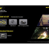Nitecore NU05-V2 USB-C Rechargeable Headlamp Mate - 40 Lumens - Uses Built-in Li-ion Battery Pack - Light Only