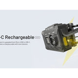 Nitecore NU20 Classic USB-C Rechargeable LED Headlamp - 360 Lumens - NiteLab UHE - Uses Built-in 500mAh Li-ion Battery Pack