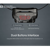 Nitecore NU33 USB-C Rechargeable LED Headlamp - 700 Lumens - Uses Built-in 2000mAh Li-ion battery Pack