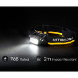 Nitecore NU40 USB-C Rechargeable LED Headlamp - 1000 Lumens - Uses Built-in 2600mAh Li-ion Battery Pack
