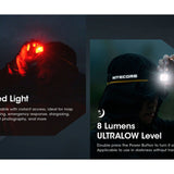 Nitecore NU50 USB-C Rechargeable LED Headlamp - 1400 Lumens - Uses Built-in 4000mAh Li-ion Battery Pack