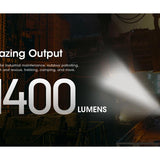 Nitecore NU50 USB-C Rechargeable LED Headlamp - 1400 Lumens - Uses Built-in 4000mAh Li-ion Battery Pack