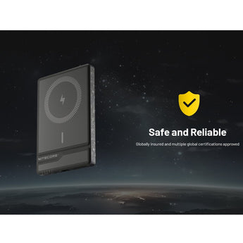 Nitecore NW5000 Carbon Fiber Magnetic Wireless 5000mAh Li-ion Power Bank