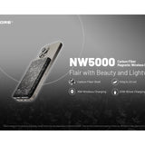 Nitecore NW5000 Carbon Fiber Magnetic Wireless 5000mAh Li-ion Power Bank