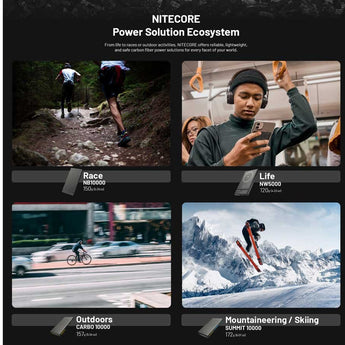 Nitecore NW5000 Carbon Fiber Magnetic Wireless 5000mAh Li-ion Power Bank