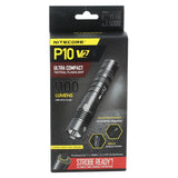 Nitecore P10 V2 Tactical LED Flashlight - CREE XP-L2 V6 - 1100 Lumens - Uses 1 x 18650 or 2 x CR123A