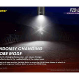 Nitecore P20i UV USB-C Rechargeable LED Flashlight - 1800 Lumens - Luminus SST-40-W - 320mW UV - Includes 1 x 21700 and NTH20 Holster