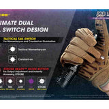 Nitecore P20i UV USB-C Rechargeable LED Flashlight - 1800 Lumens - Luminus SST-40-W - 320mW UV - Includes 1 x 21700 and NTH20 Holster