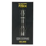 Nitecore P20iX USB-C Rechargeable LED Flashlight - 4000 Lumens - 4 x CREE XP-L2 V6 - Includes 1 x 21700 and NTH20 Holster